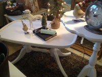 Vintage white coffee table