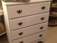 Vintage white four drawer