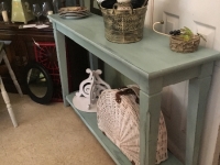 Fun blue hall table