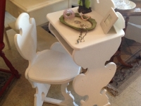 Vintage phone table with chair