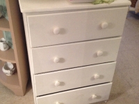 Small white bureau