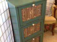 three drawer green