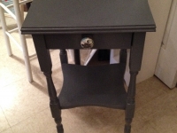 Blue side table