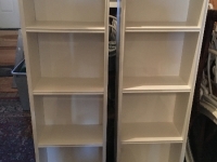 Pair of white Bookcases