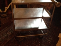 Rolling Industrial Bar Cart