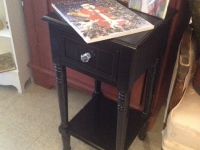 Black side table