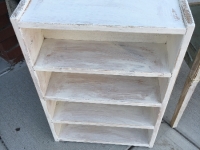 White washed shelf