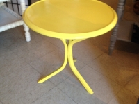 Vintage Yellow Iron table
