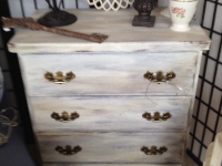 White wash small bureau