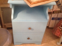 Turquoise vintage table