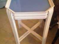 Art Deco Blue Glass table 