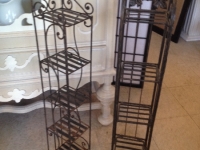 Small metal shelves