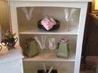 White book case
