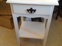 Vintage white side table