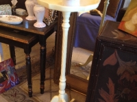 yellow vintage plant stand