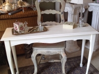 Console table and shabby chic chair