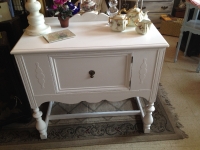 Small vintage white sideboard