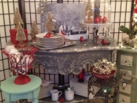 Great table and lots of fun holiday items !