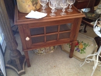 Mid Century Glass Cabinet / Bar