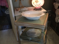 Painted side table