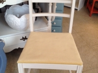 Vintage white side chair