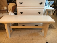 Fun rustic bench