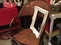Vintage caine chair