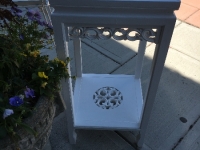 Ornate white shabby table