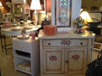 Antique Hand Painted Cabinet / Commode
