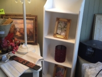Thin vintage white shelf