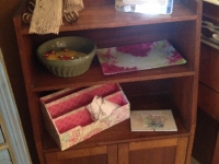 Bookstand with lower cabinet