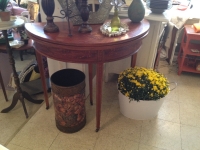 Antique Demi - lune with gorgeous in-lay