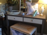 Two drawer long table/desk...