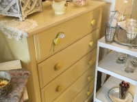Vintage yellow bureau