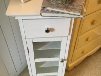 Small glass door cabinet