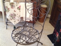 Iron folding chair