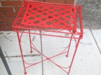 Vintage Red Table