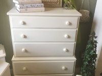 vintage white burea