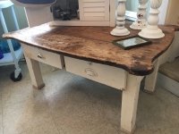 Shabby rustic coffee table !  Nice !