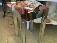 Mirrored side table