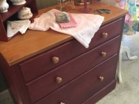 Great three drawer small bureau