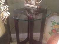 Modern glass top table