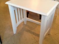 Vintage side table with slats