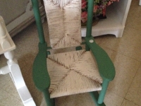 Childs green rocker