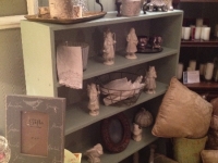 Sage green shelf