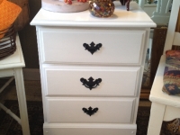 Three drawer side table