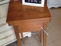 Vintage table with removable desk top