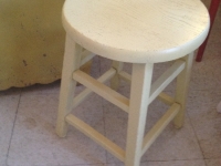 Vintage yellow stool