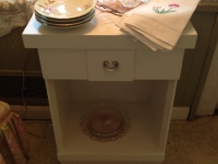 Mid Century White side table
