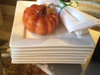 White plates